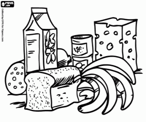 Раскраски мясные продукты Раскраски мясные продукты
